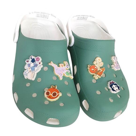 Disney Crocs Flower & Garden Clogs 2023 Snow White Figment Orange Bird Sz 9 - Picture 2 of 9